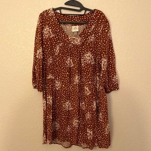 Cute brown western dress